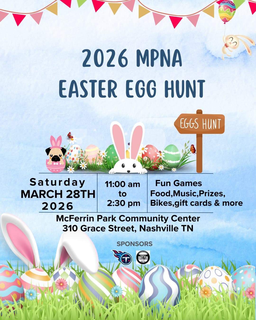 2026 MPNA Easter Egg Hunt flyer