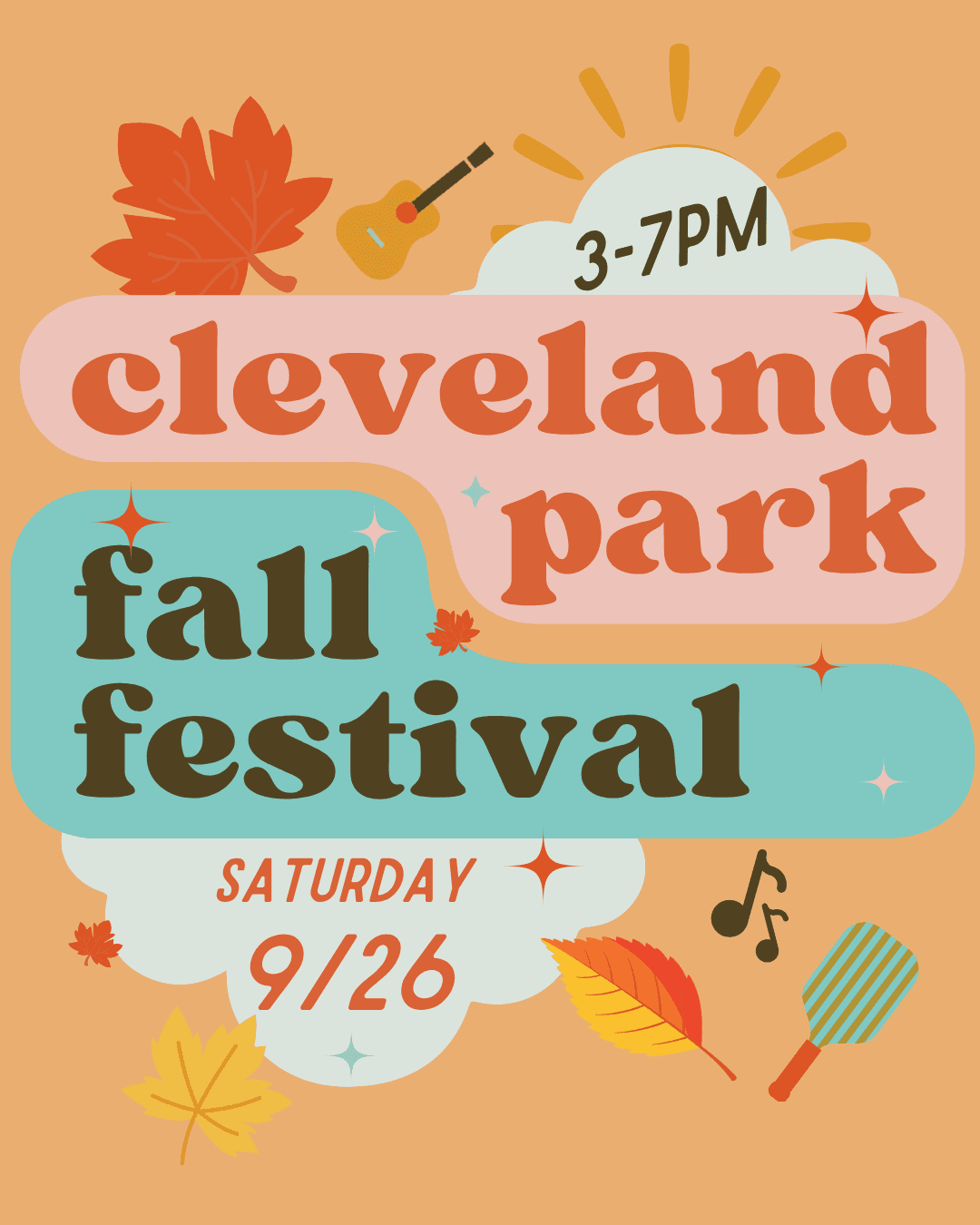 Cleveland Park Fall Festival, Saturday September 26 from 3 to 7 PM